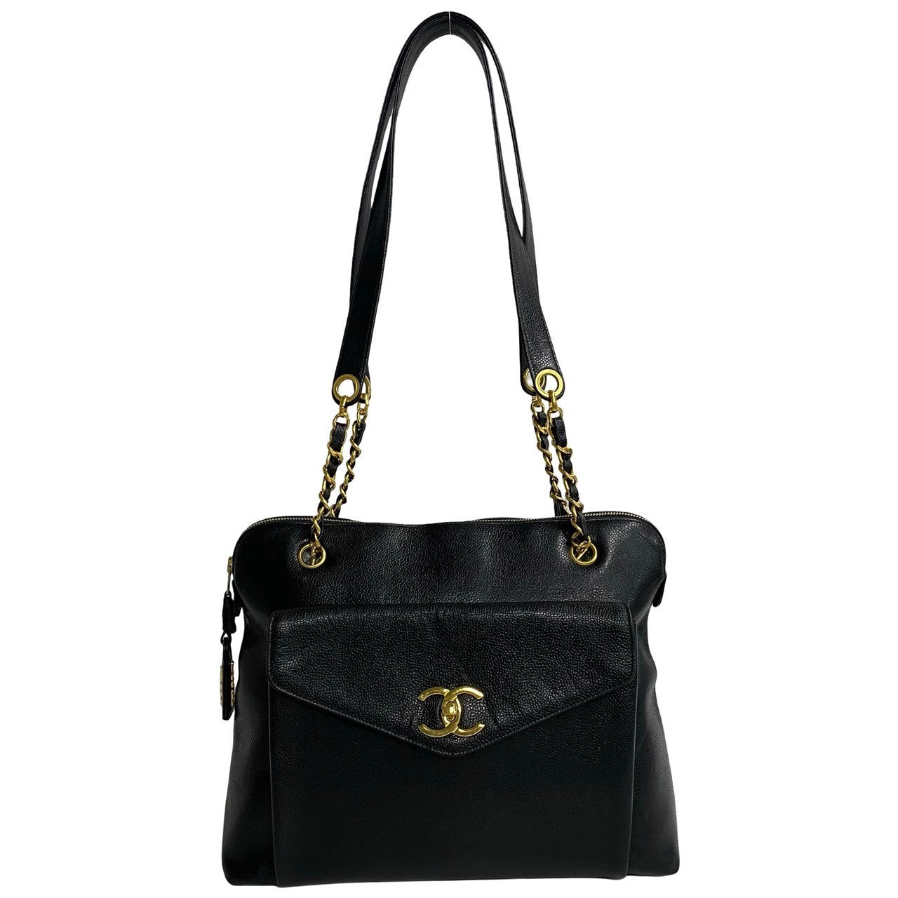 Chanel CC Chain Shoulder Bag Leather Shoulder Bag A05572 in New Condition