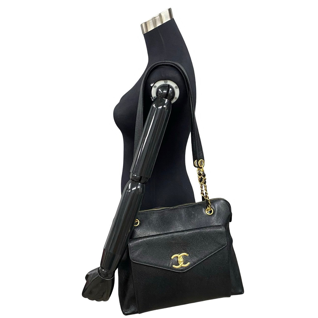 Chanel CC Chain Shoulder Bag Leather Shoulder Bag A05572 in New Condition