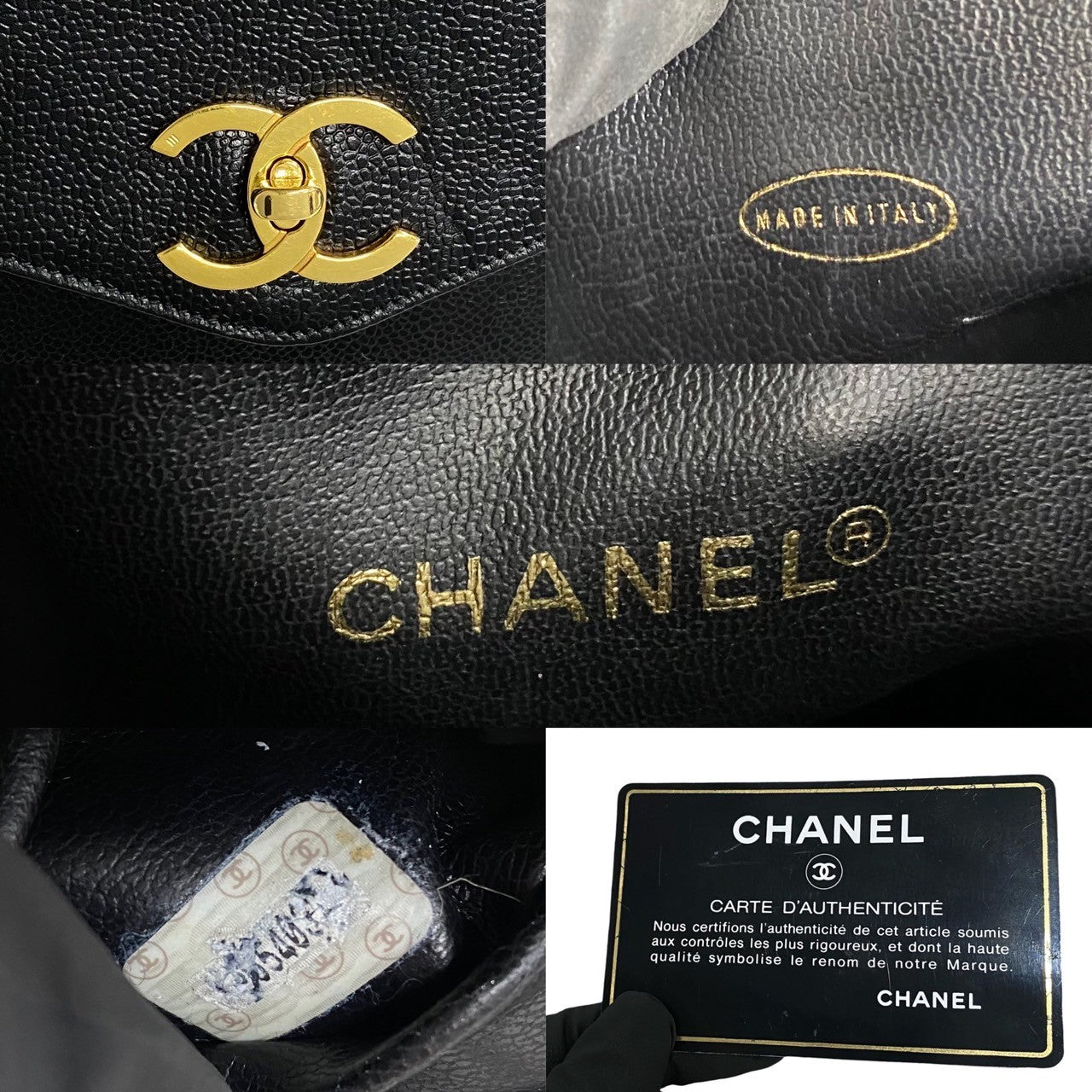 Chanel CC Chain Shoulder Bag Leather Shoulder Bag A05572 in New Condition