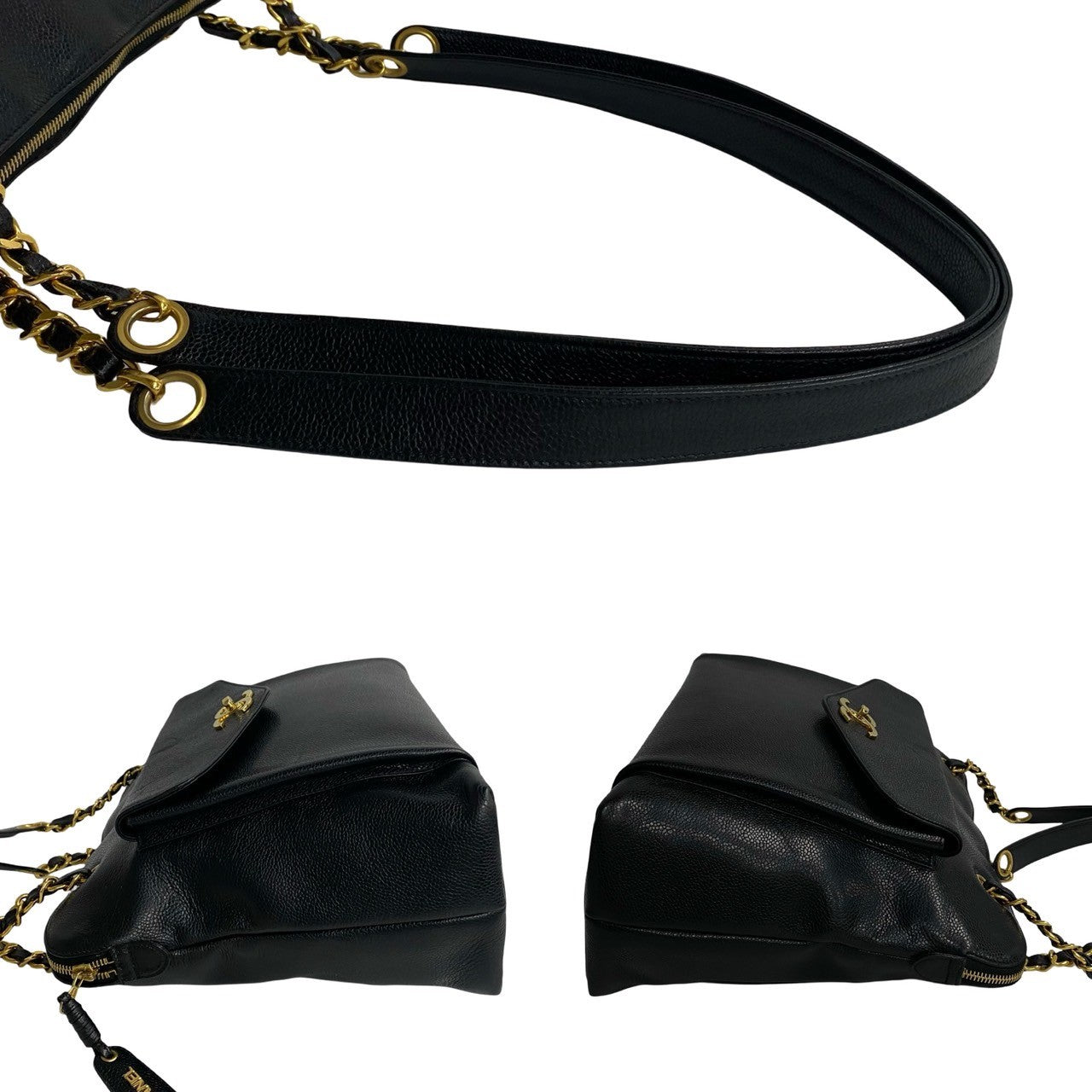 Chanel CC Chain Shoulder Bag Leather Shoulder Bag A05572 in New Condition