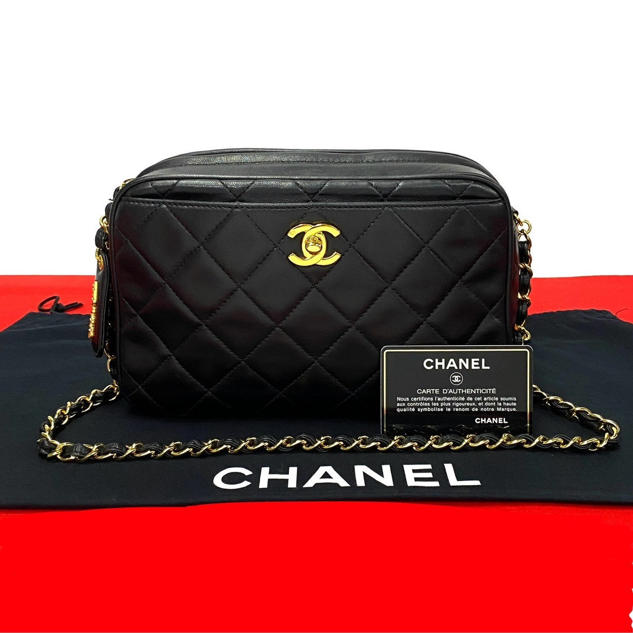 Chanel CC Matelasse Camera Bag Leather Crossbody Bag in New Condition