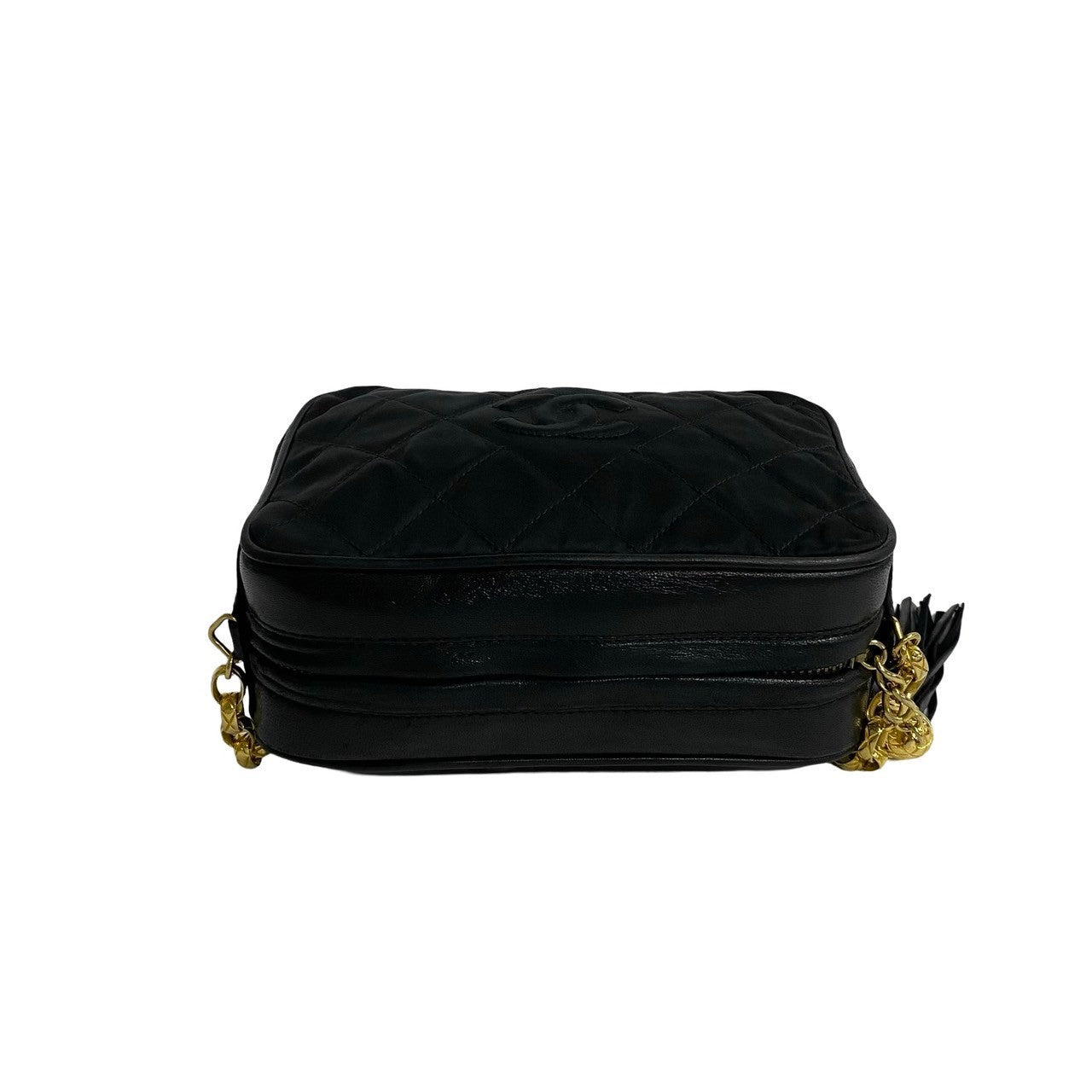 Chanel Quilted Nylon Tassel Camera Bag Canvas Crossbody Bag