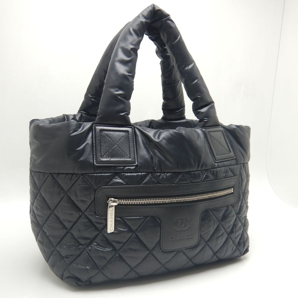 Chanel Coco Cocoon PM Tote Bag Nylon Leather