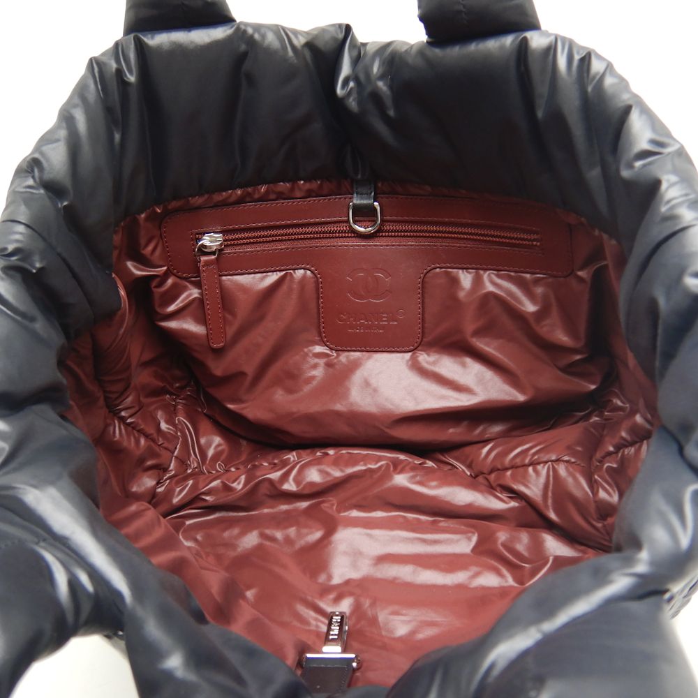 Chanel Coco Cocoon PM Tote Bag Nylon Leather