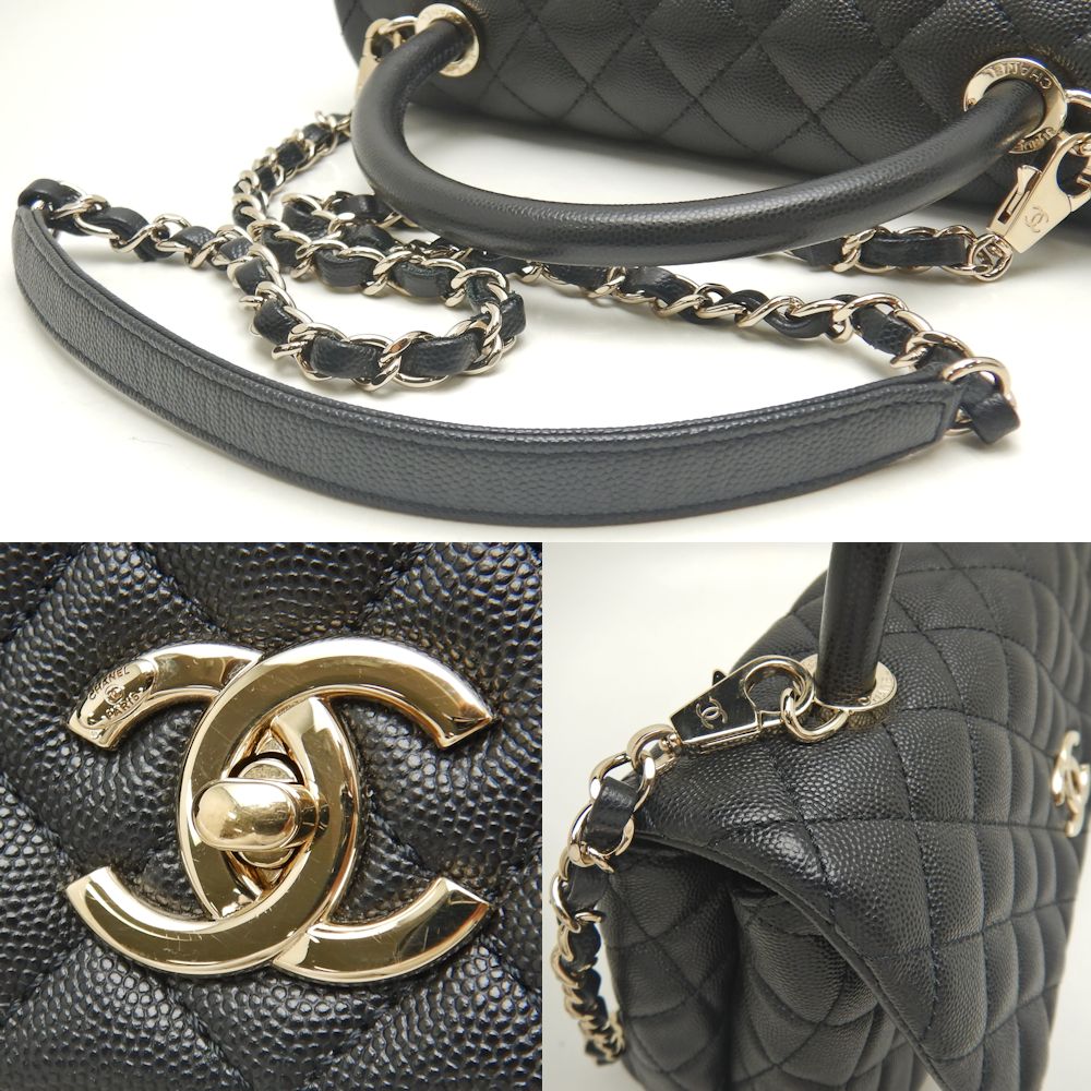 Chanel Coco Handle 2WAY Bag A92991 Black