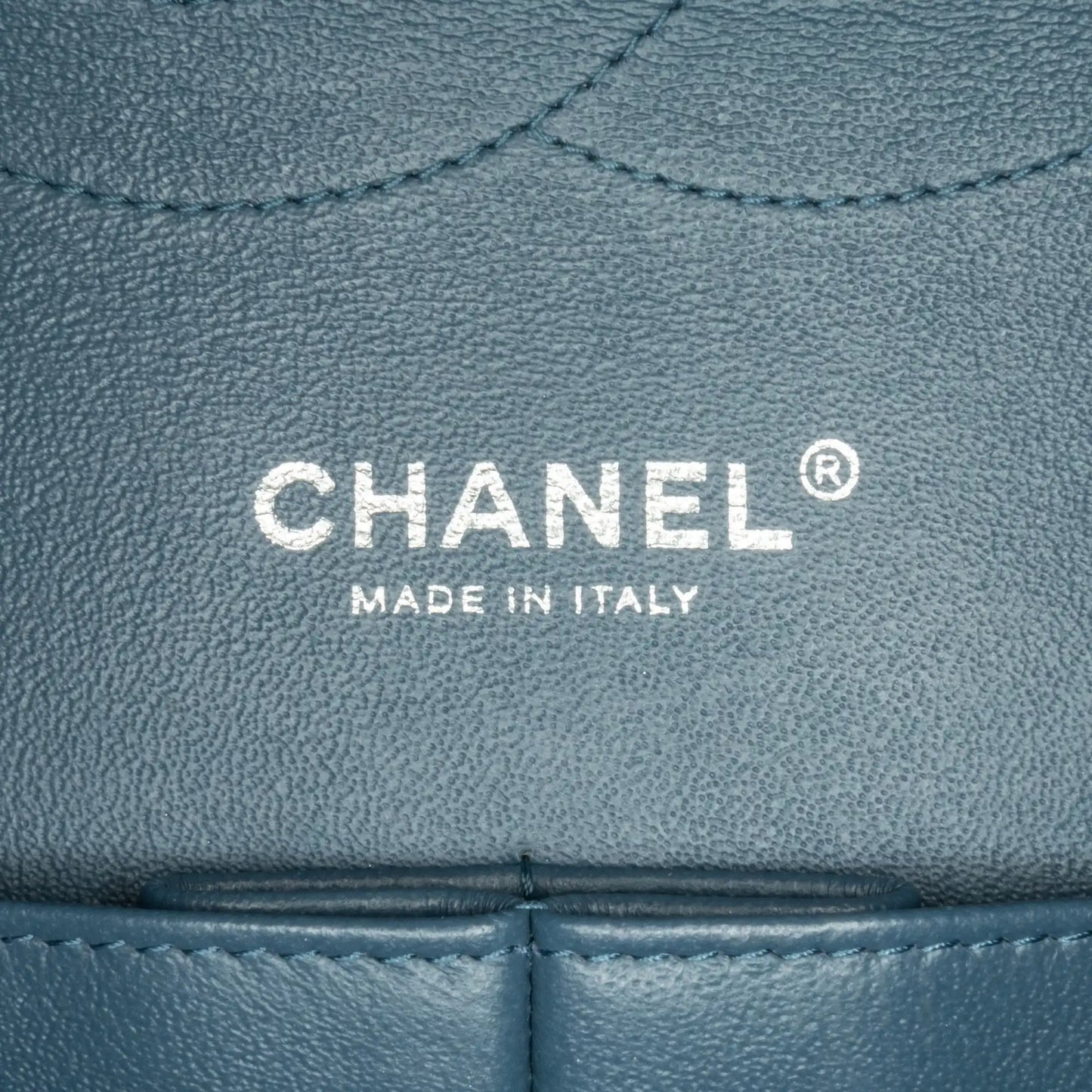 Blue Chanel Jumbo Classic Lambskin Double Flap Shoulder Bag