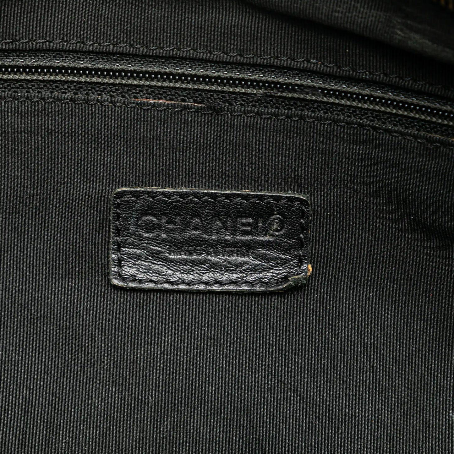 Black Chanel CC Wild Stitch Lambskin Handbag