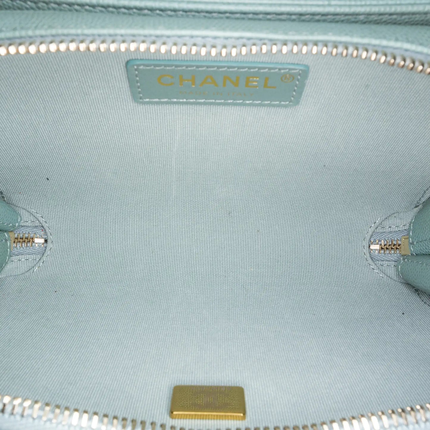 Blue Chanel Mini Caviar Like a Wallet Flap