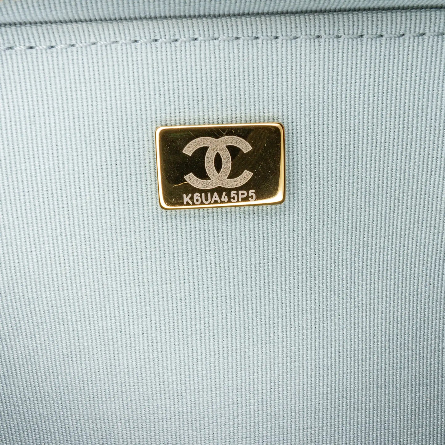 Blue Chanel Mini Caviar Like a Wallet Flap