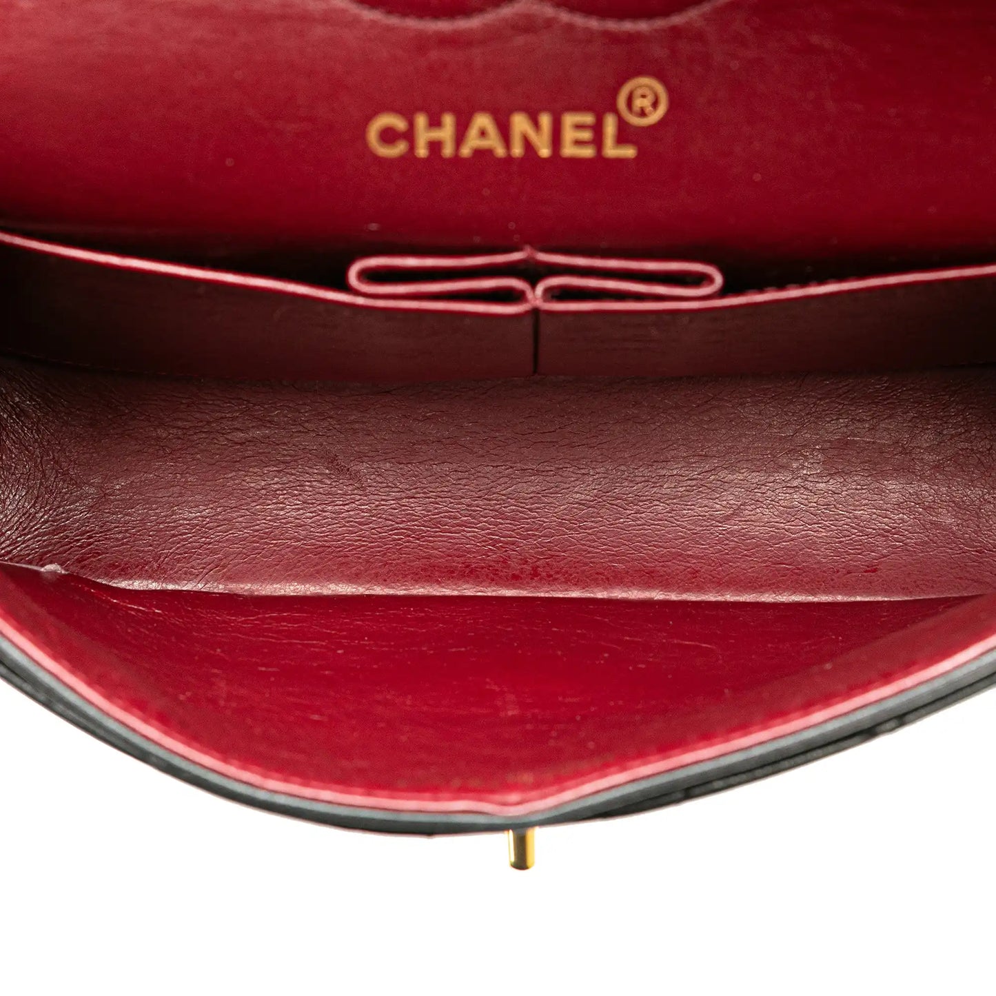 Black Chanel Small Classic Lambskin Double Flap Shoulder Bag