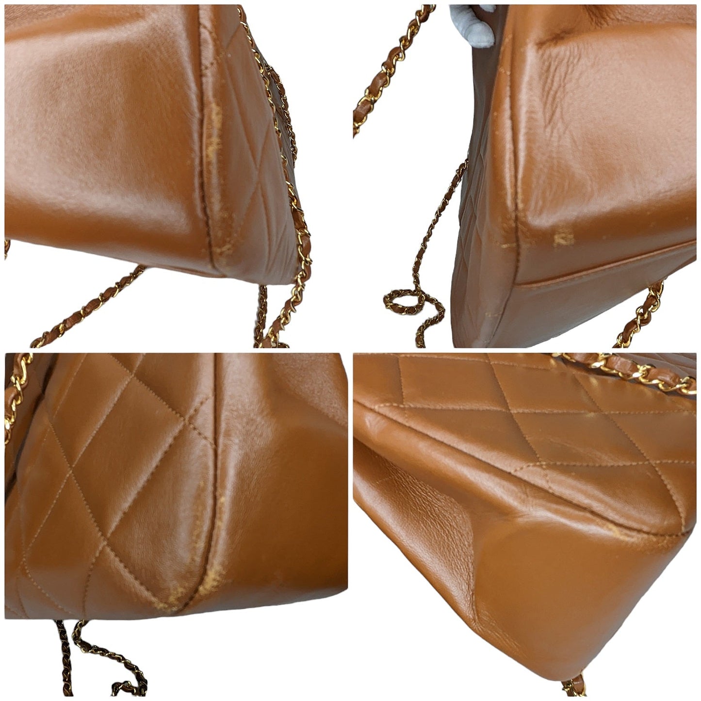 Chanel Vintage Matelass Chain Leather Shoulder Bag & Wallet