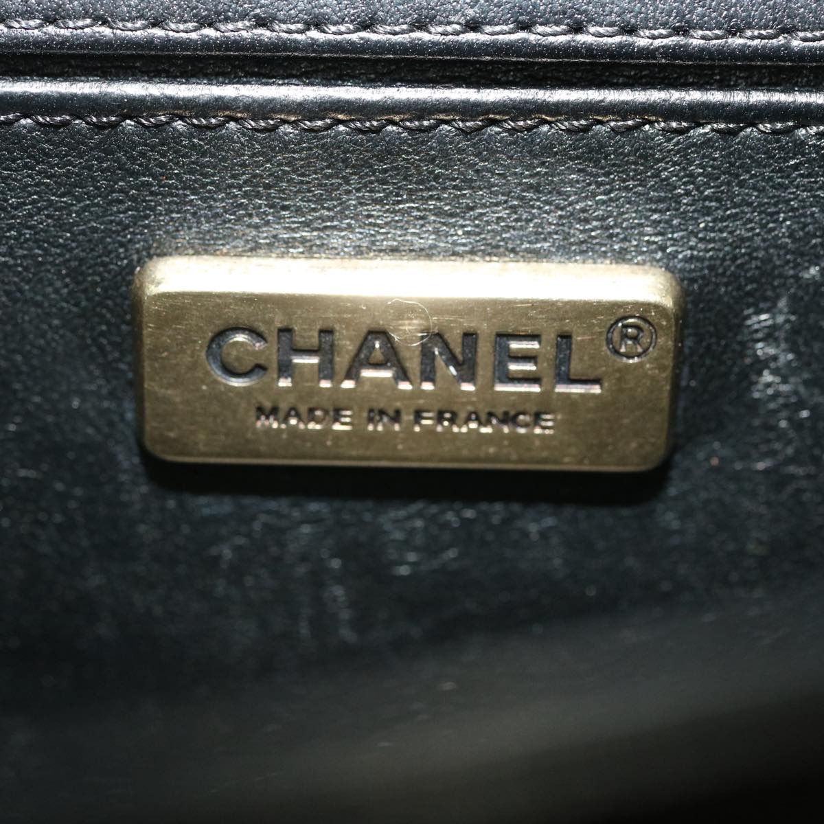 CHANEL Boy Chanel Chain Shoulder Bag Tile Black Multicolor CC 29551A