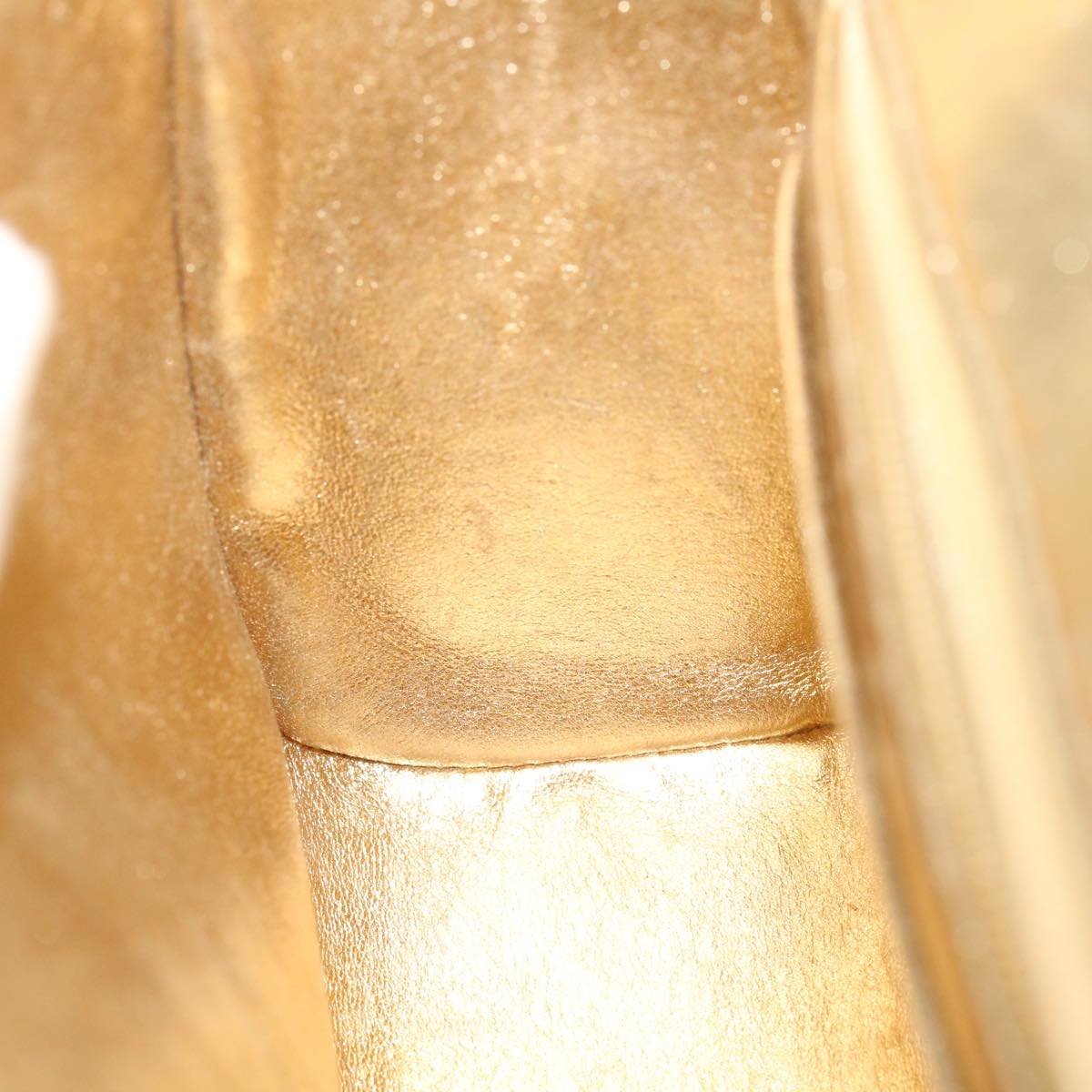 CHANEL Matelasse Shoulder Bag Lamb Skin Gold CC 29567A
