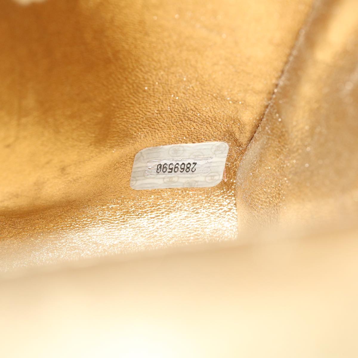 CHANEL Matelasse Shoulder Bag Lamb Skin Gold CC 29567A