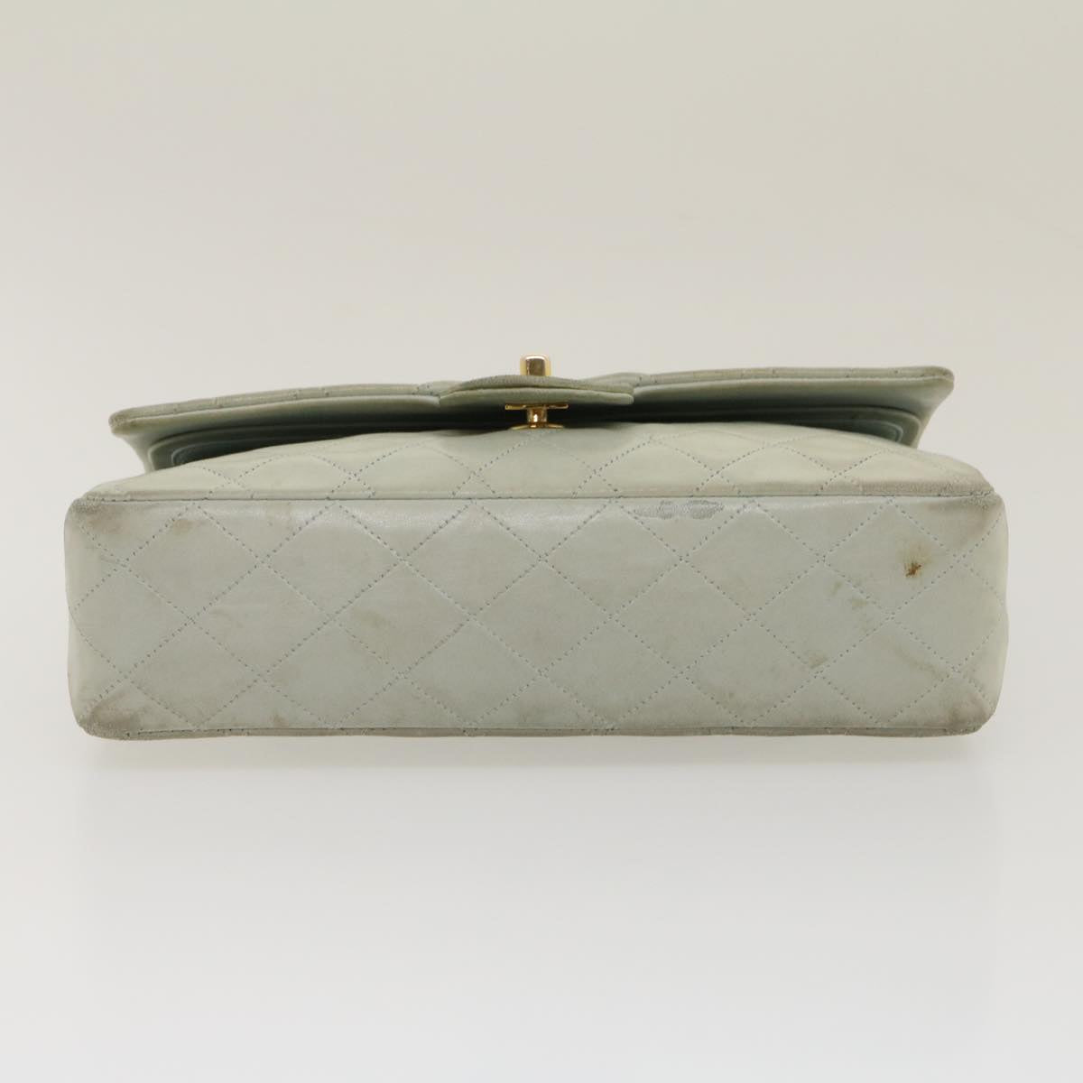 CHANEL Classic Matelasse 25 Double Chain Flap Shoulder Bag Lamb Skin 29961A