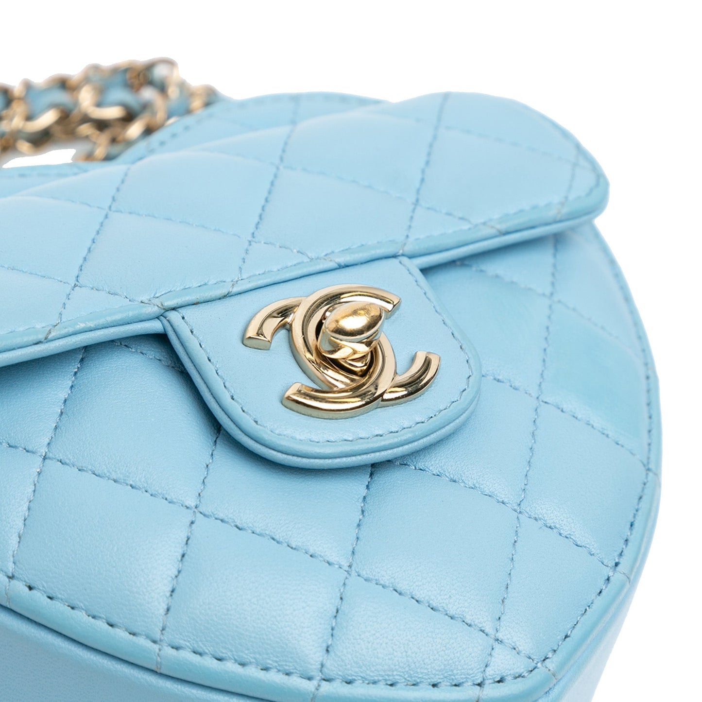 Chanel Sac Mini Lambskin CC in Love Heart Crossbody