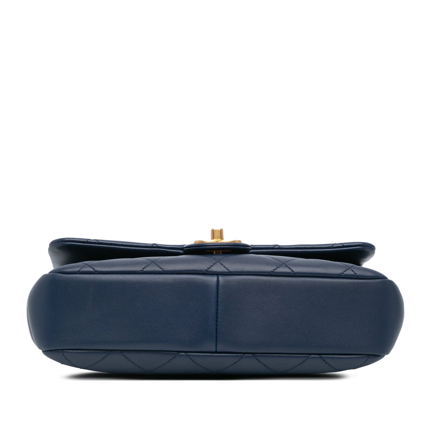Blue Chanel Medium Lambskin In the Loop Flap Satchel