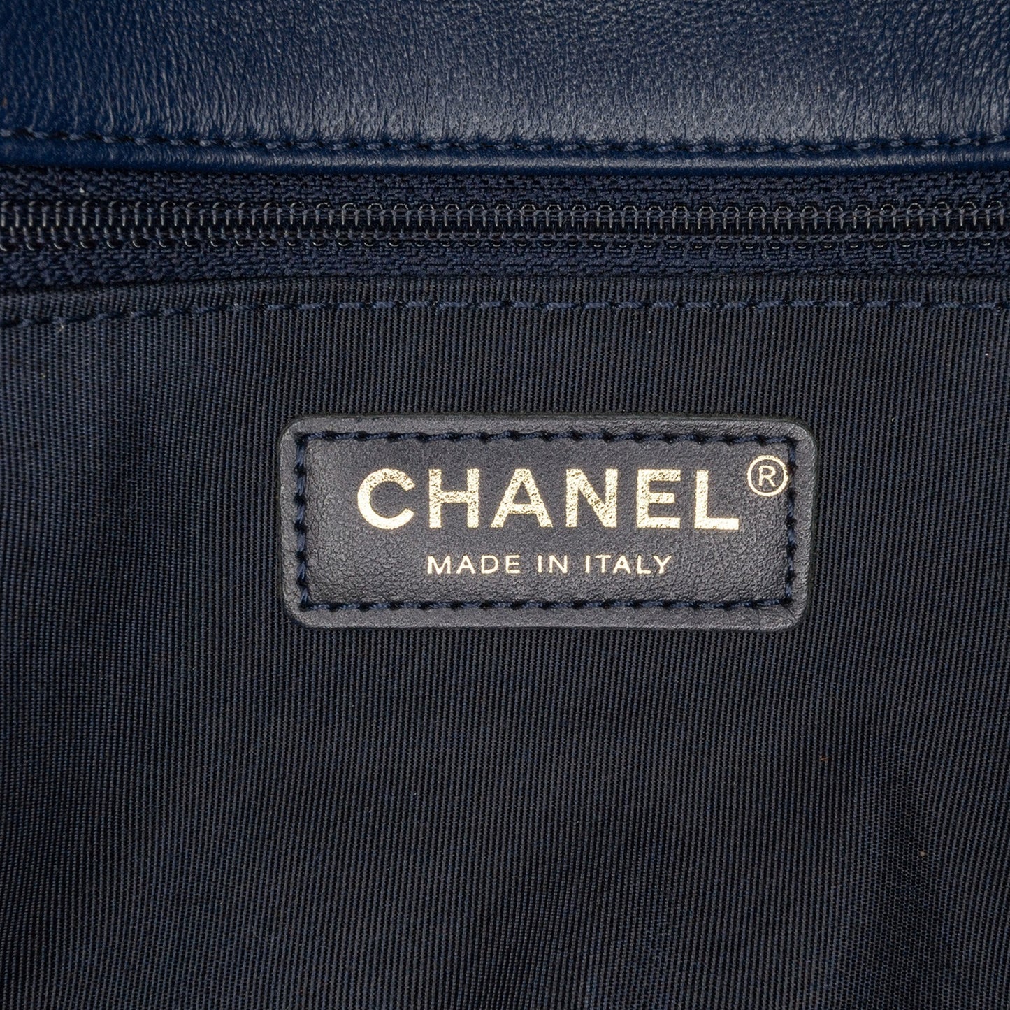 Blue Chanel Medium Lambskin In the Loop Flap Satchel