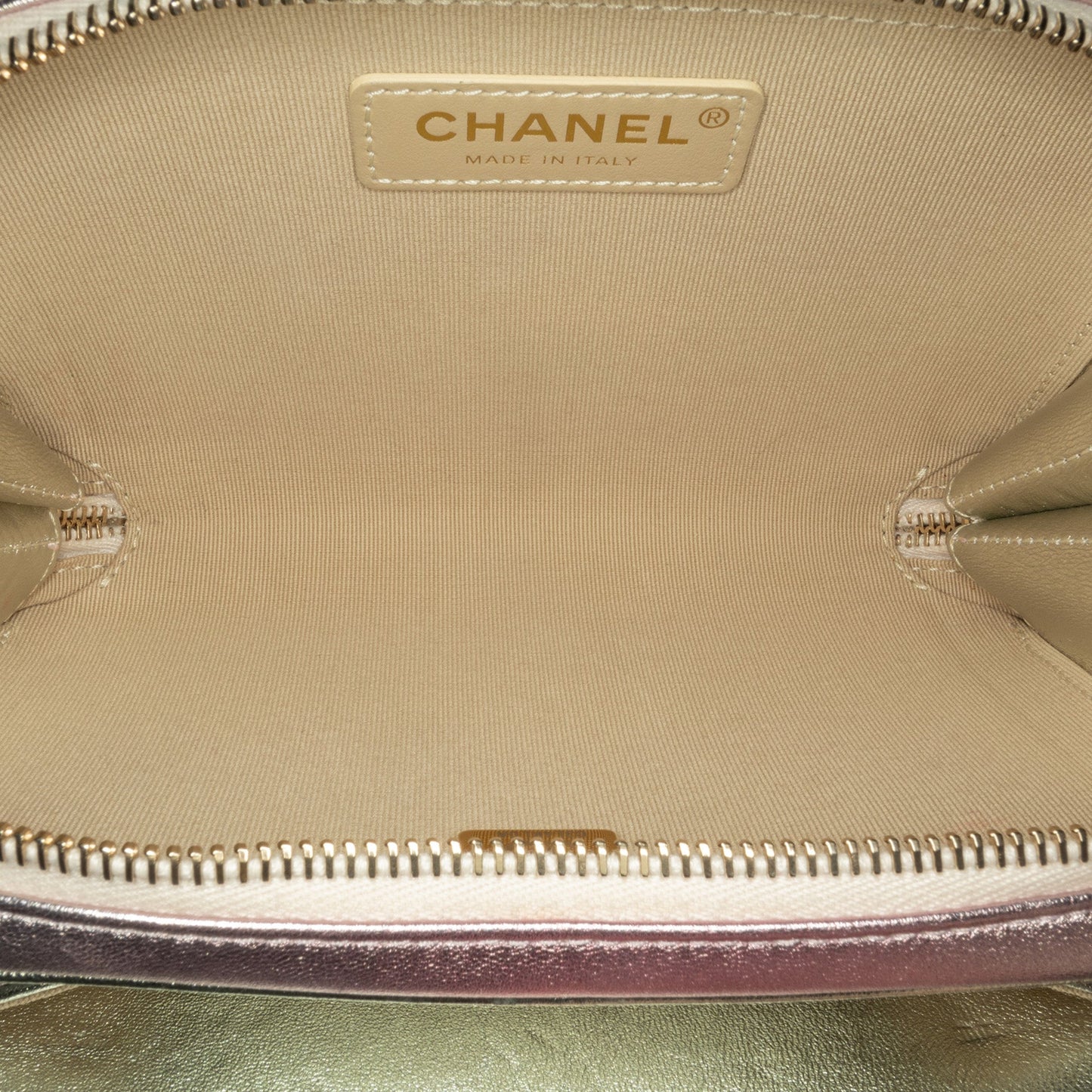 Chanel Sac Mini Metallic Lambskin Like a Wallet Flap Bag