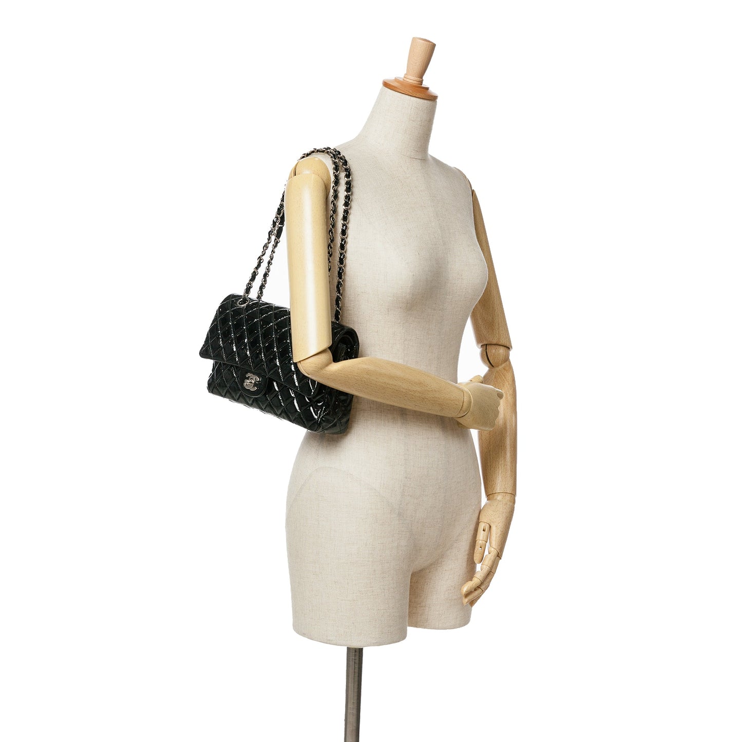Chanel Sac Medium Classic Patent Double Flap