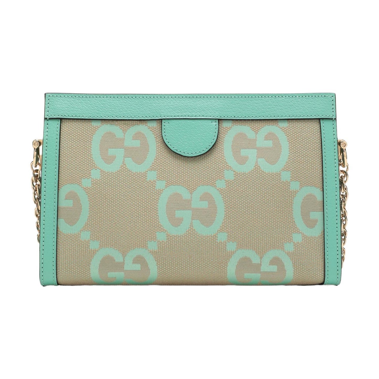 (WMNS) Gucci Ophidia Jumbo GG Small Shoulder Bag 'Beige Green Mint' 503877-UKMBG-9549