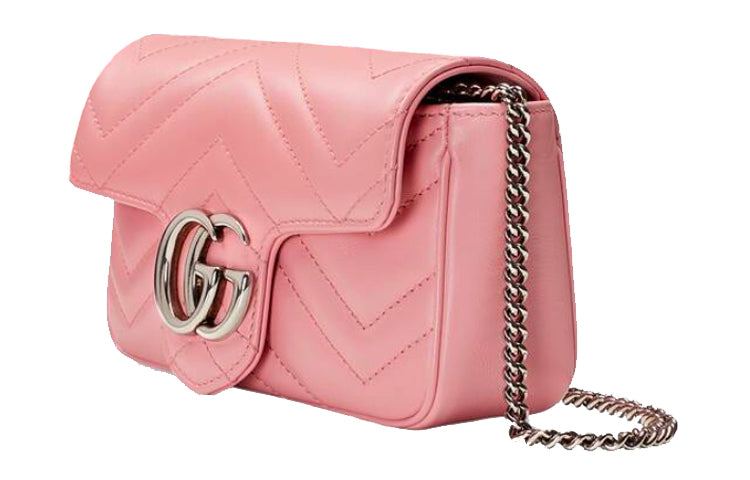 (WMNS) Gucci Marmont Series LeatherBag MIni-Size Pink 476433-DTDCP-5815