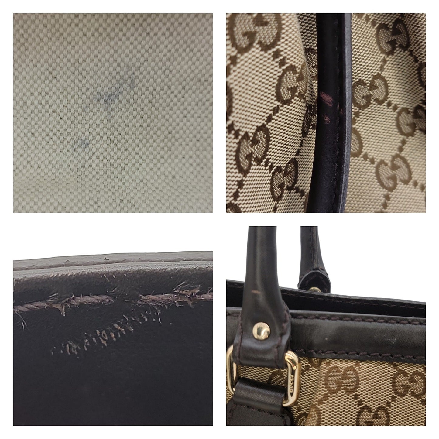 Gucci Brown GG Canvas Medium Sukey Tote Bag