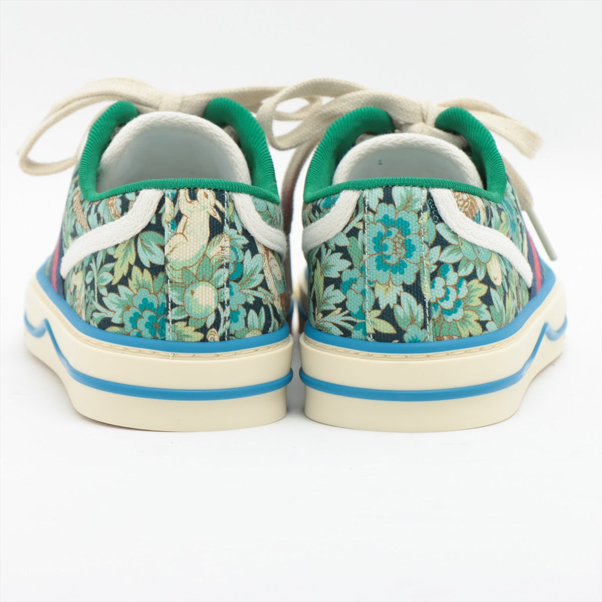 Gucci Canvas Trainers 34 Women's Green Tennis 1977 -