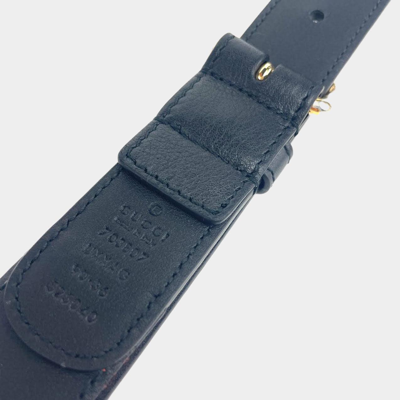 GUCCI Blondie Belt Bag w/Red & Blue Web Strap