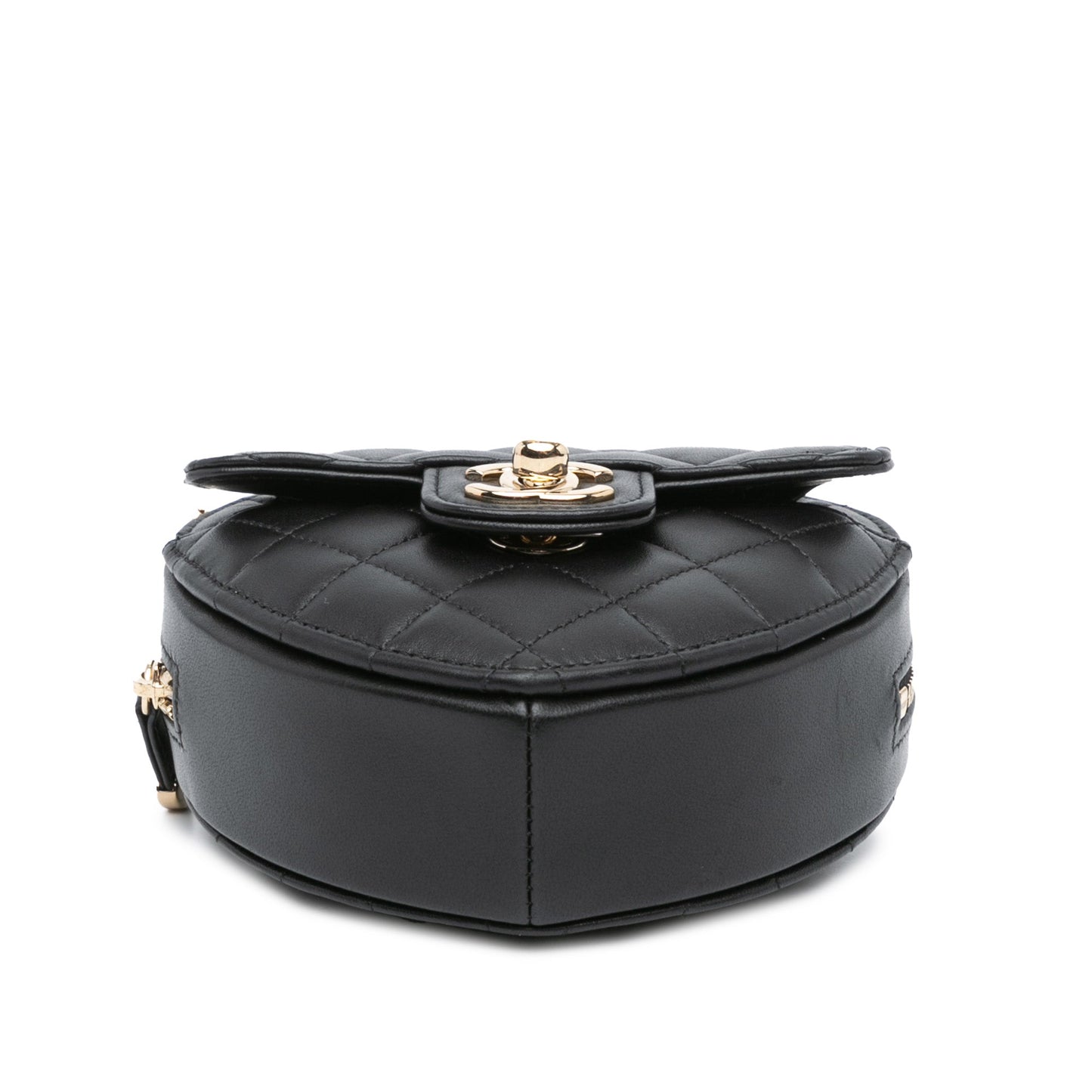 Black Chanel Mini Lambskin CC in Love Heart Crossbody