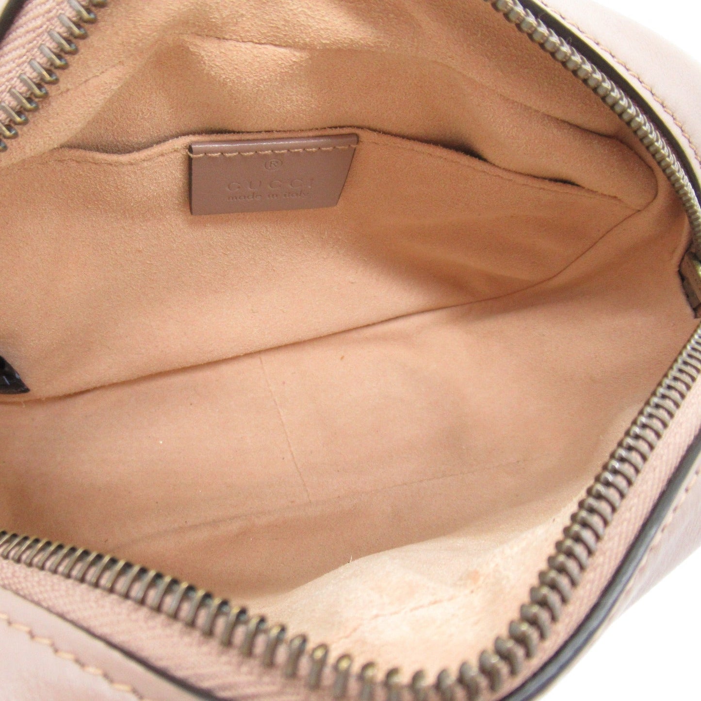 Gucci Chain Shoulder Shoulder Bag Leather Pink / Beige 448065