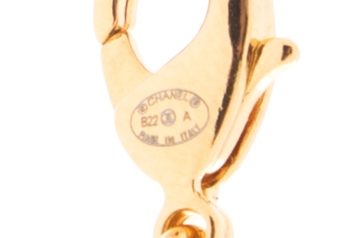 Chanel 2022 Gold Long CC Rue Cambon Necklace
