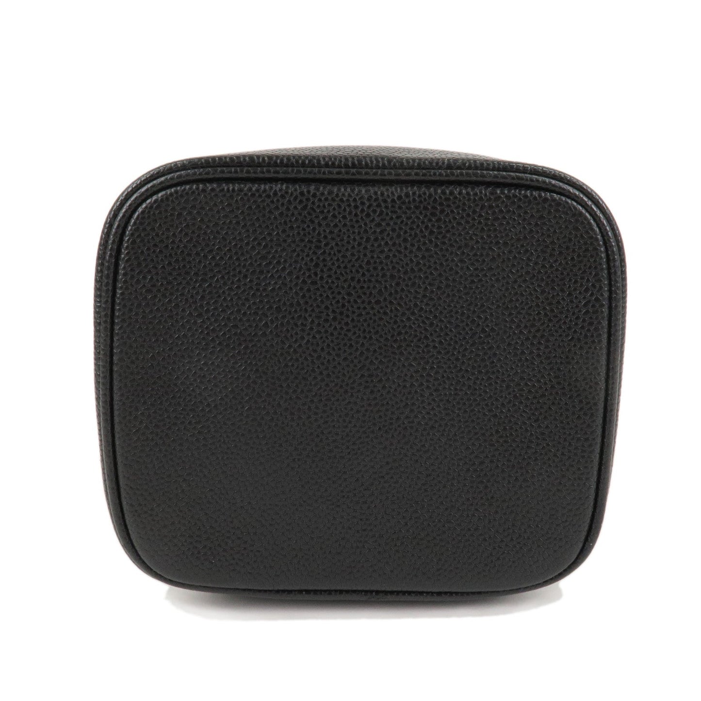 CHANEL Caviar Skin Vanity Bag Hand Bag Black A01998