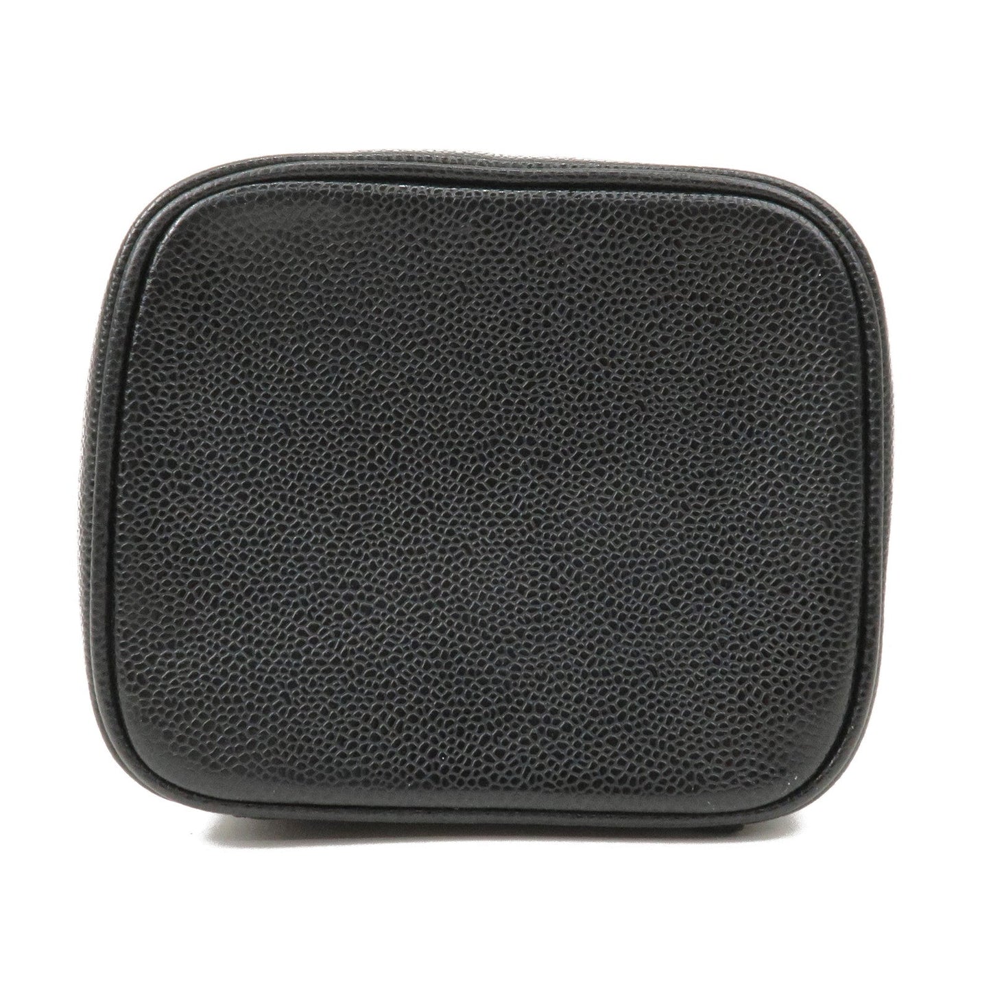 CHANEL Caviar Skin Vanity Bag Hand Bag Cosmetic Bag Black A01998