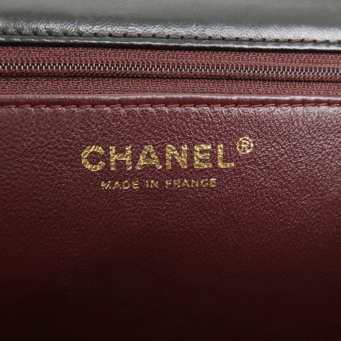 CHANEL Matelasse Lamb Skin Chain Shoulder Bag Black Gold HDW