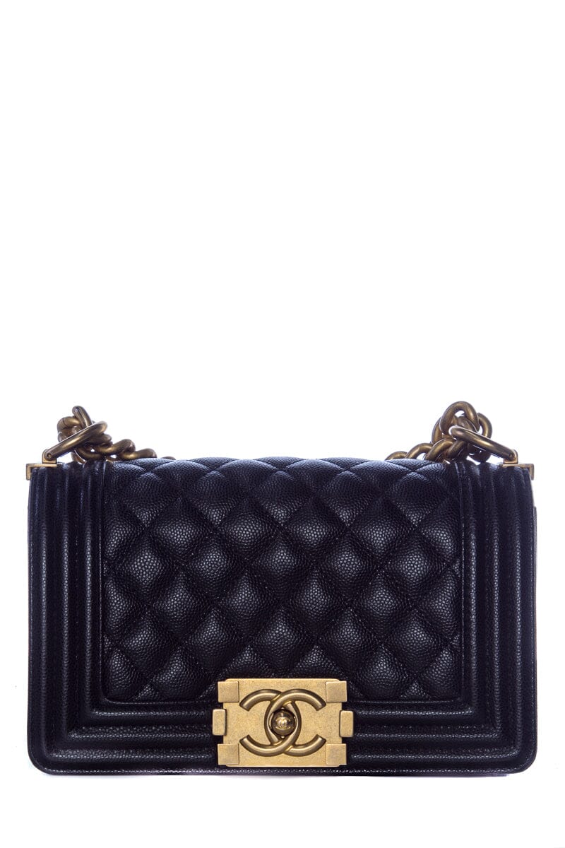 Chanel Black Small Boy Bag GHW Handbag