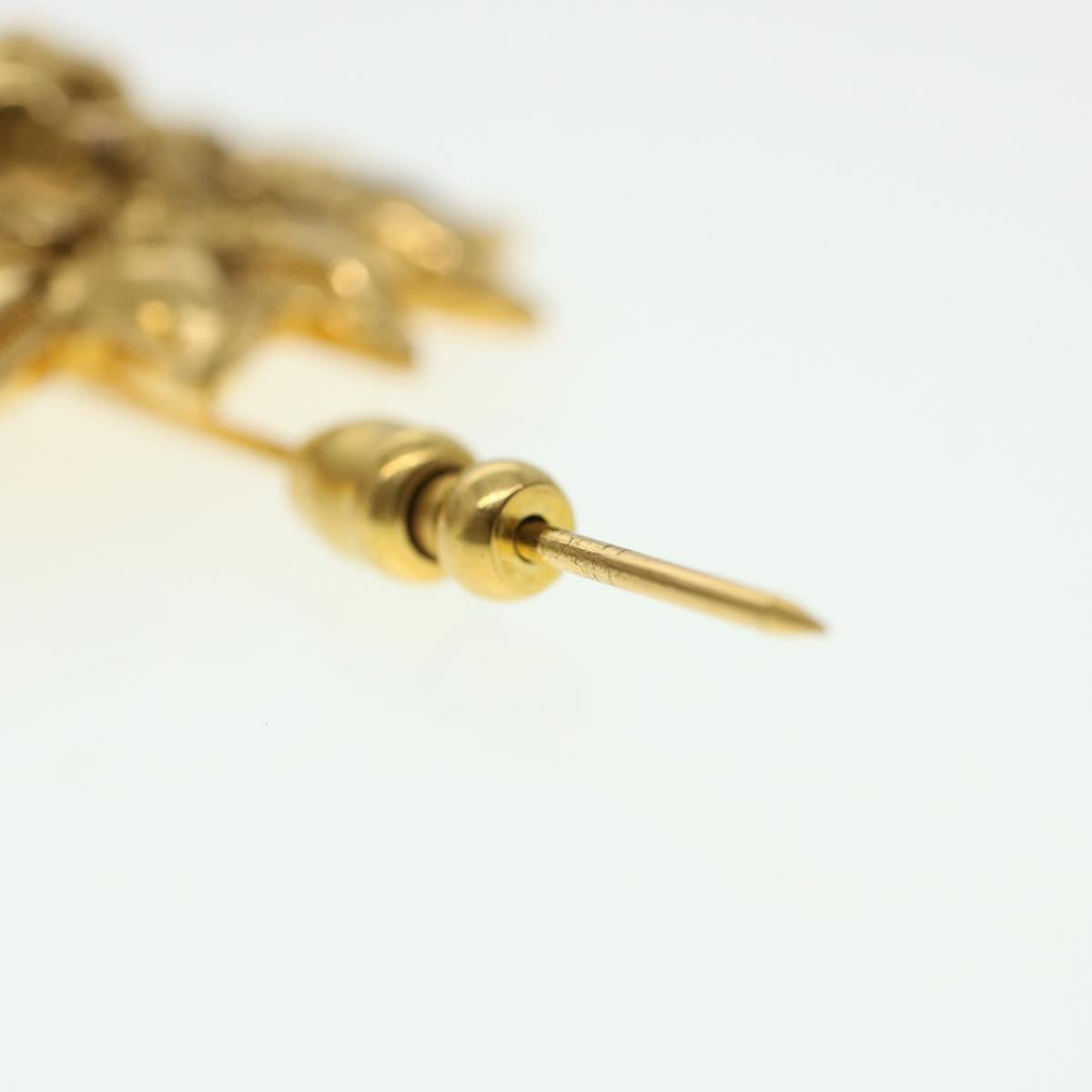 CHANEL Brooch metal Gold CC 38119