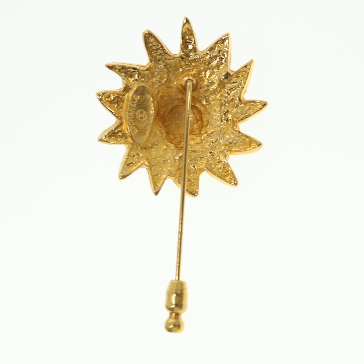 CHANEL Brooch metal Gold CC 38119