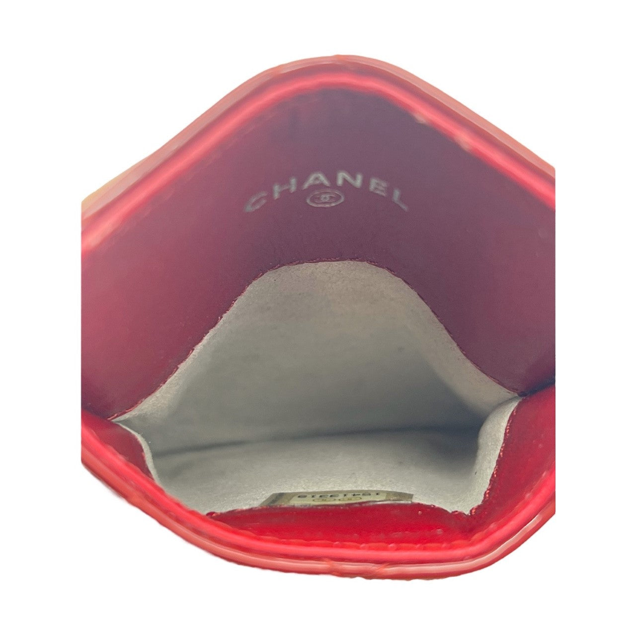 Chanel Red Patent Leather Card Holder