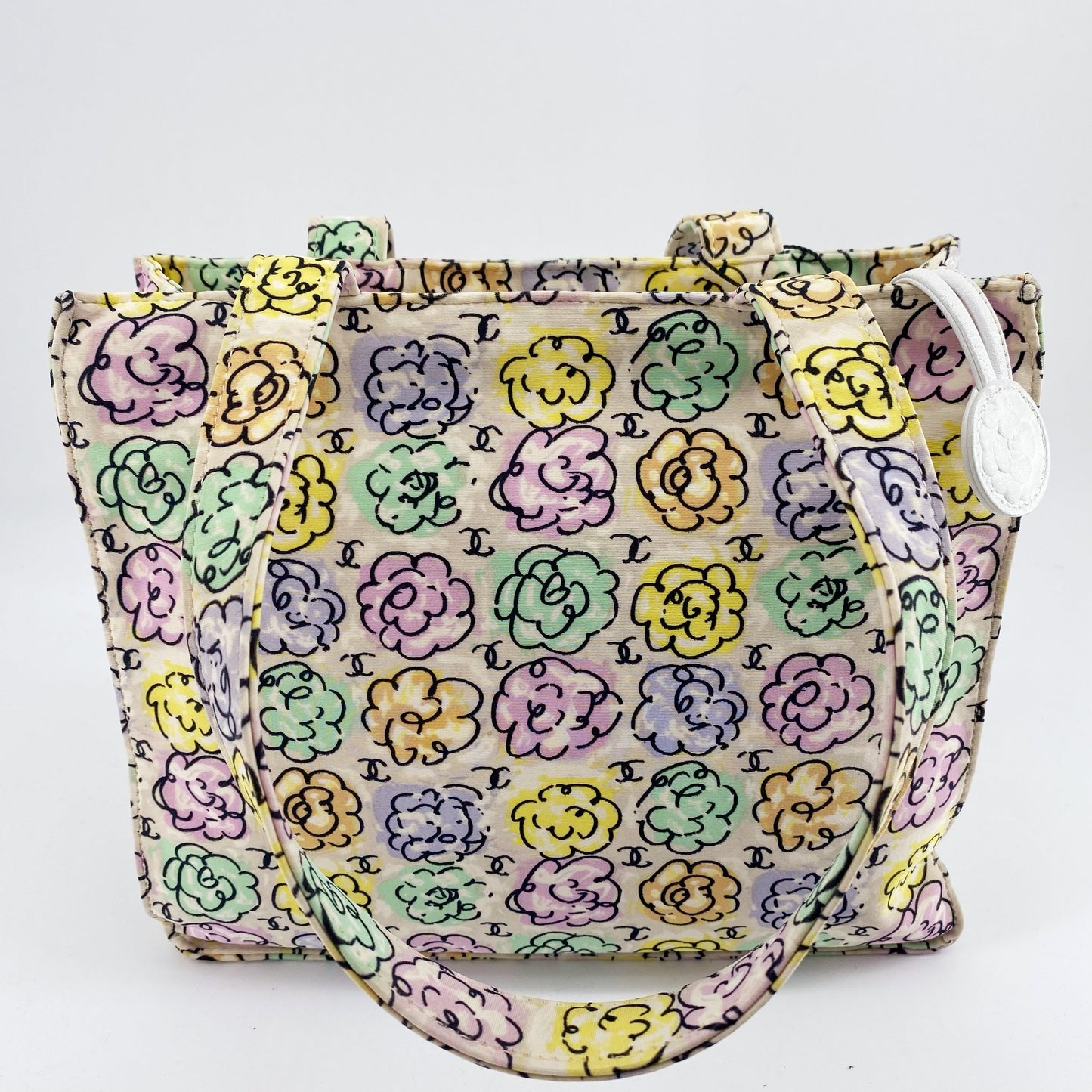 Chanel Vintage Flower CC Loge tote