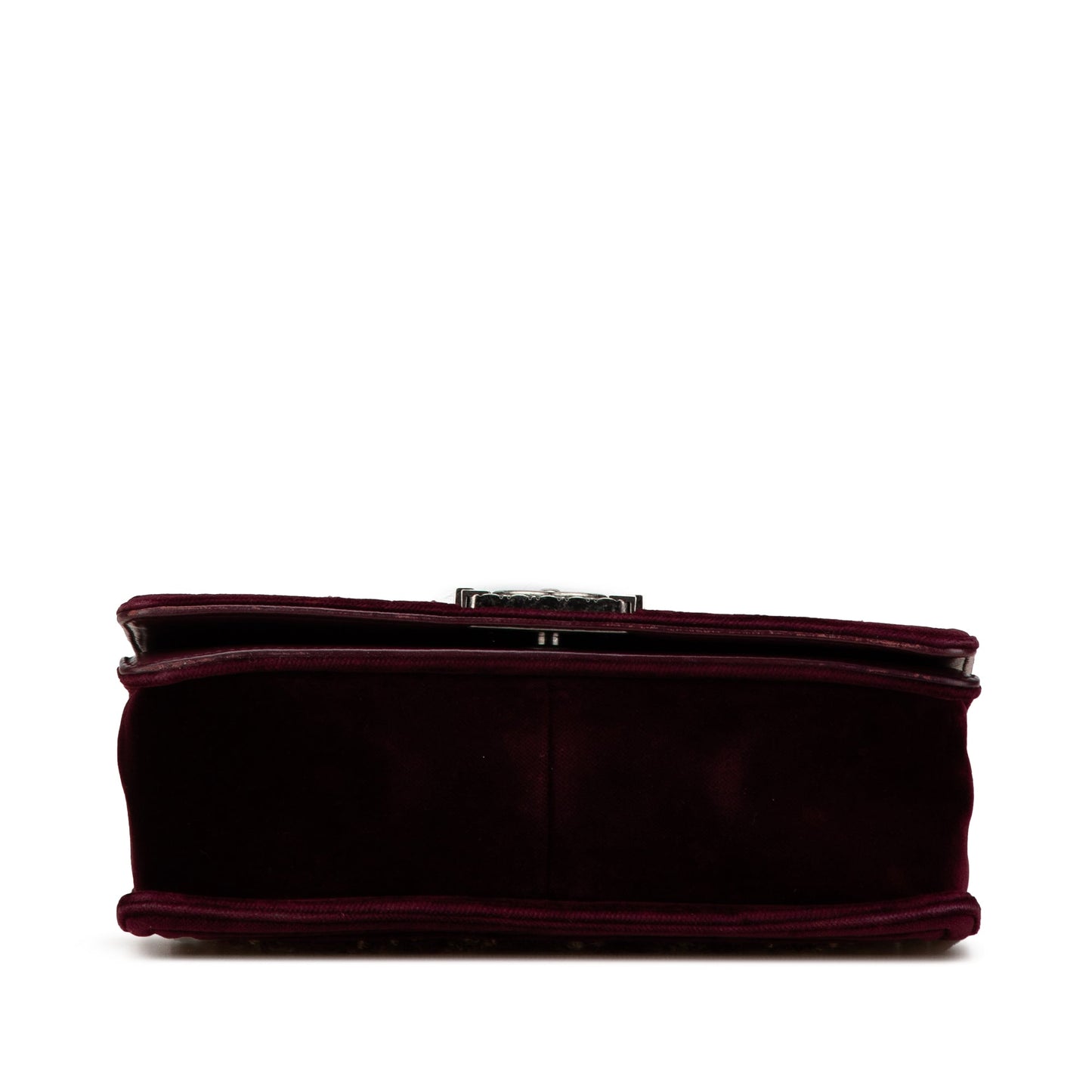 Chanel Sac Medium Velvet Tweed Boy Flap