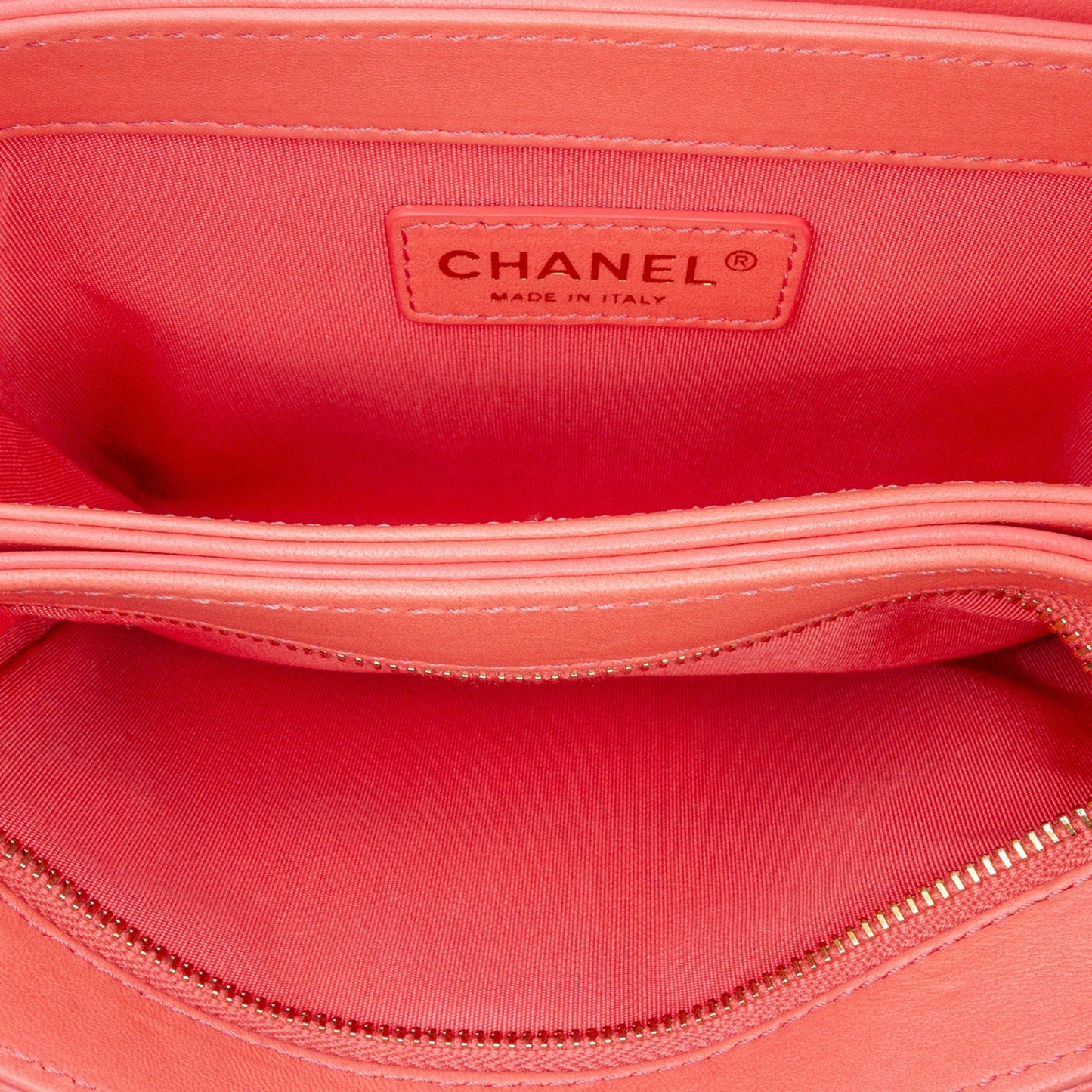 Chanel Sac CC Quilted Lambskin Handle Tied Flap