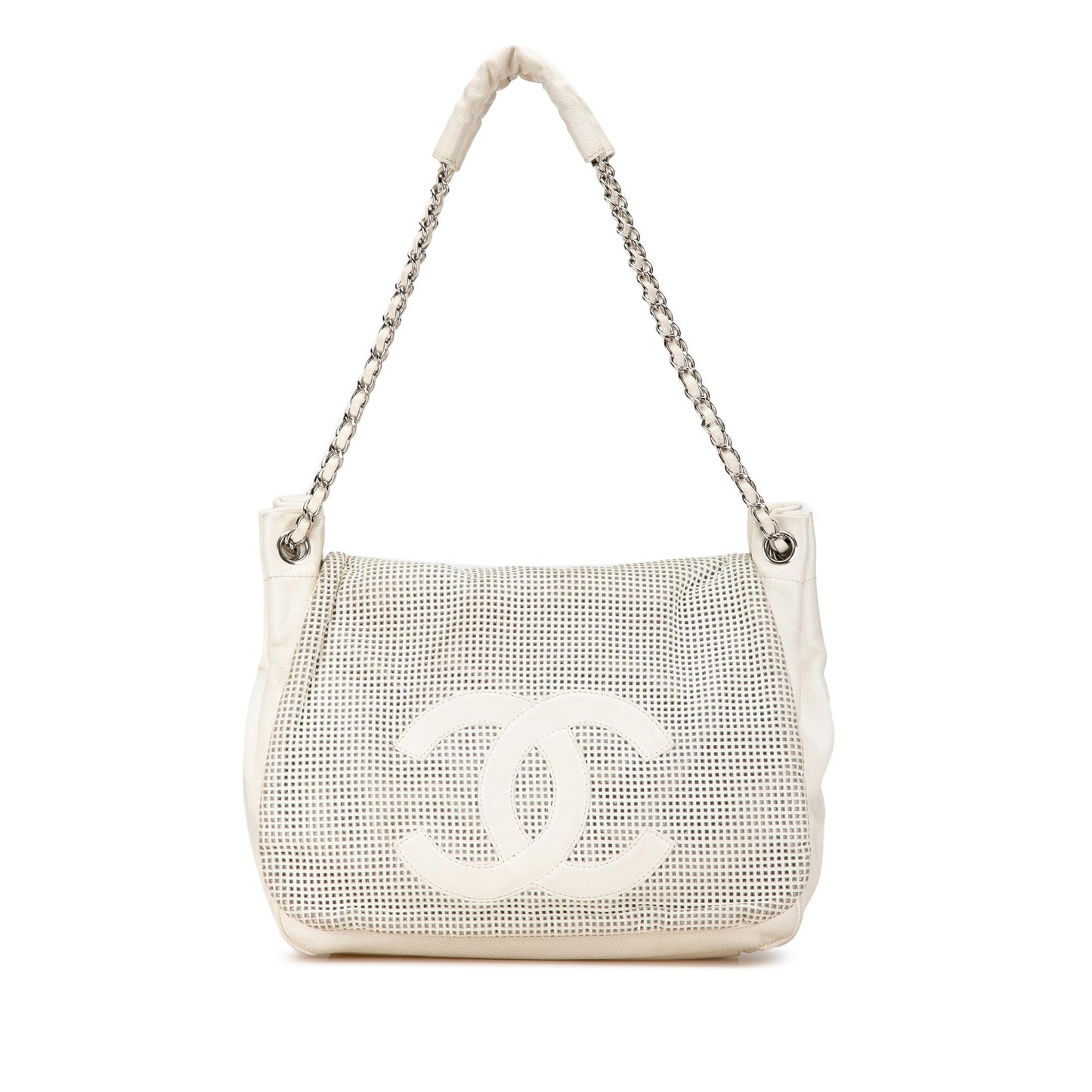 Chanel Sac Caviar Perforated Hollywood Accordion Flap