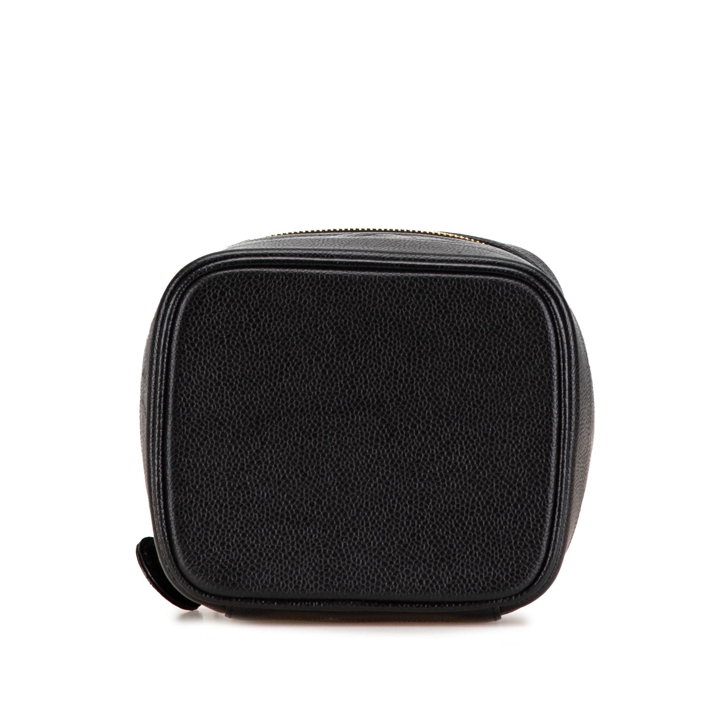 Black Chanel CC Caviar Vanity Case