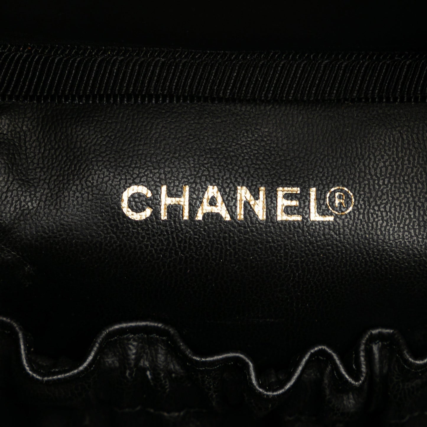 Black Chanel CC Caviar Vanity Case