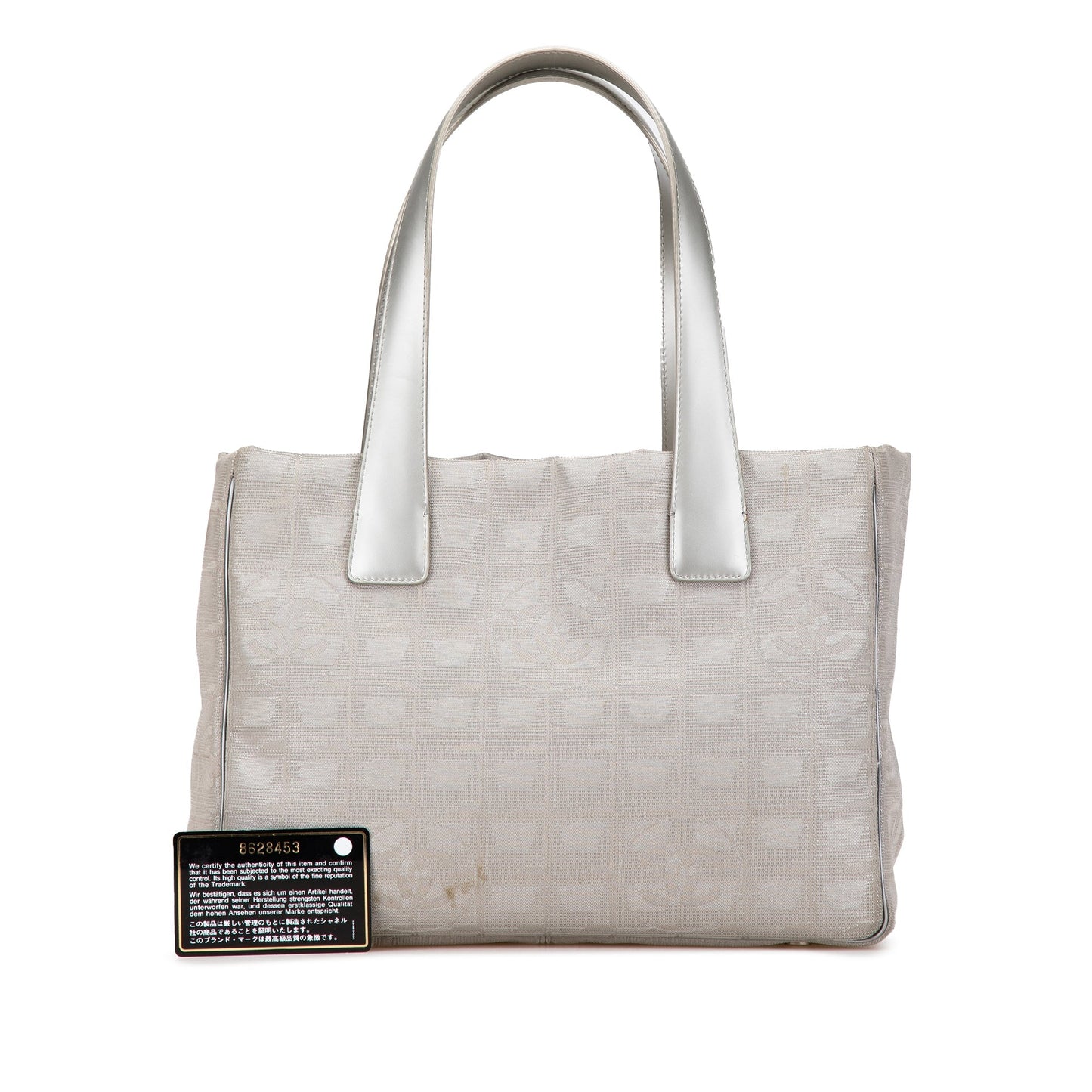 Gray Chanel New Travel Line Nylon Tote