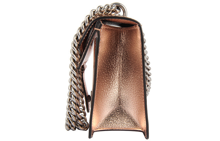 (WMNS) Gucci SS21 DionysusSeriesSingleShoulderMessengerChain Rose Golden 499623-1TRBR-8373