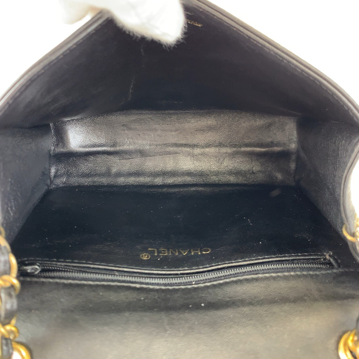 Chanel Vintage Lambskin Single Flap Crossbody Bag