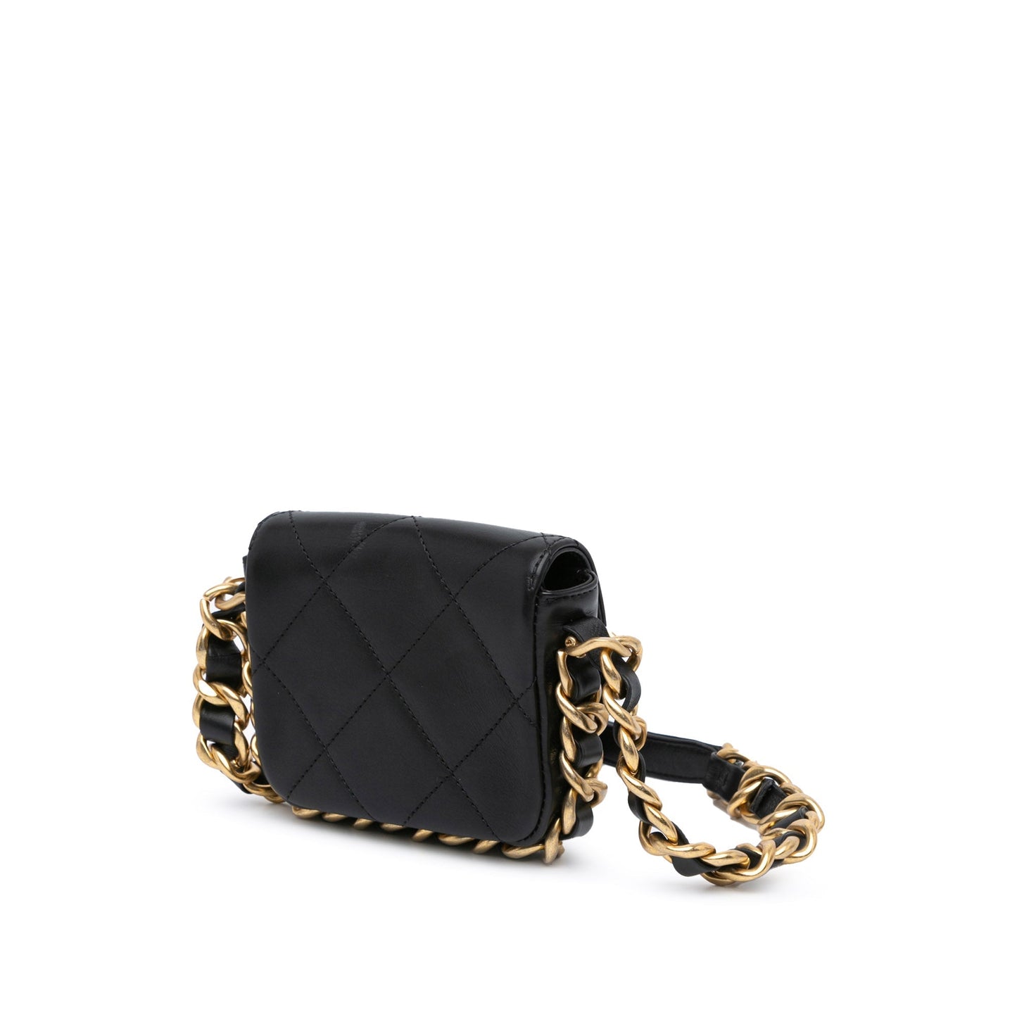 Chanel Sac Mini Quilted Calfskin Framing Chain Flap