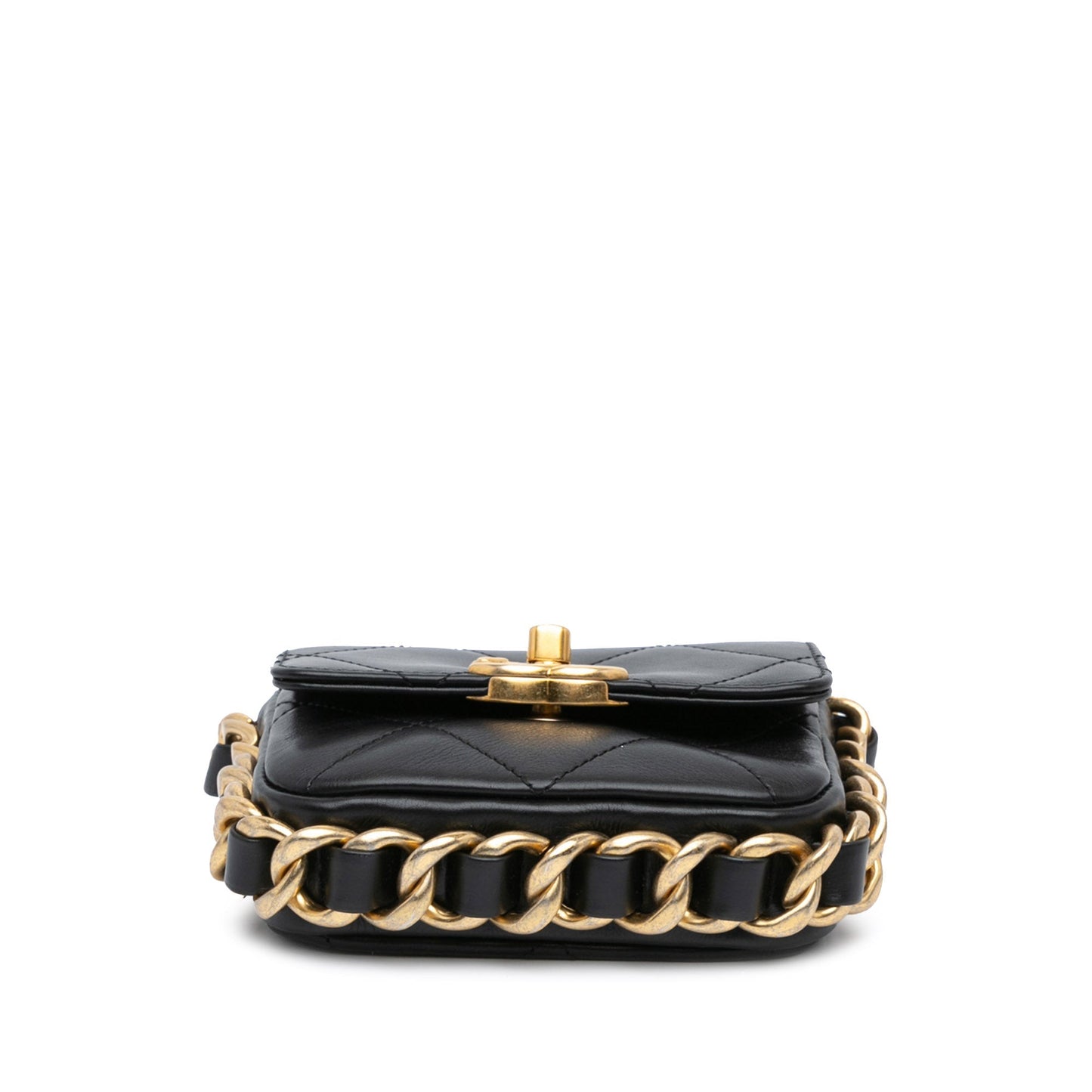 Chanel Sac Mini Quilted Calfskin Framing Chain Flap